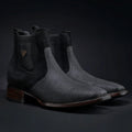 MEN'S LIZARD ANKLE SQUARE TOE BOOT