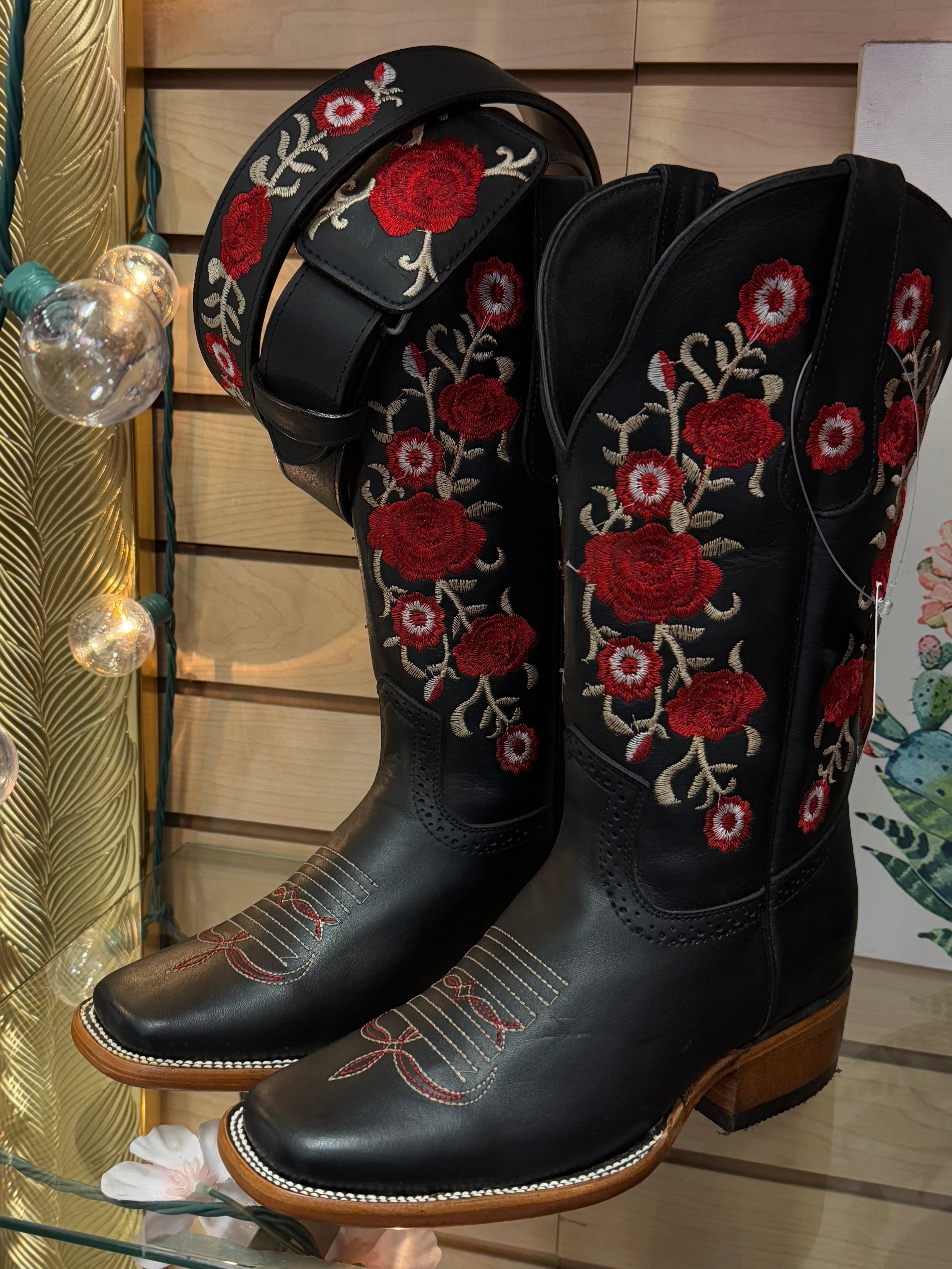 Bethany Boots and Belt Set