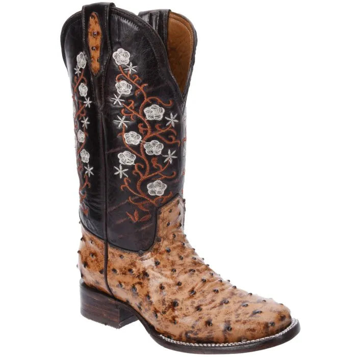 White Diamonds Boots
Ostrich Print Cowgirl Boots
