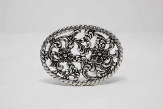 Floral Western Belt Buckle, (1.5'') Removable Westen Buckle