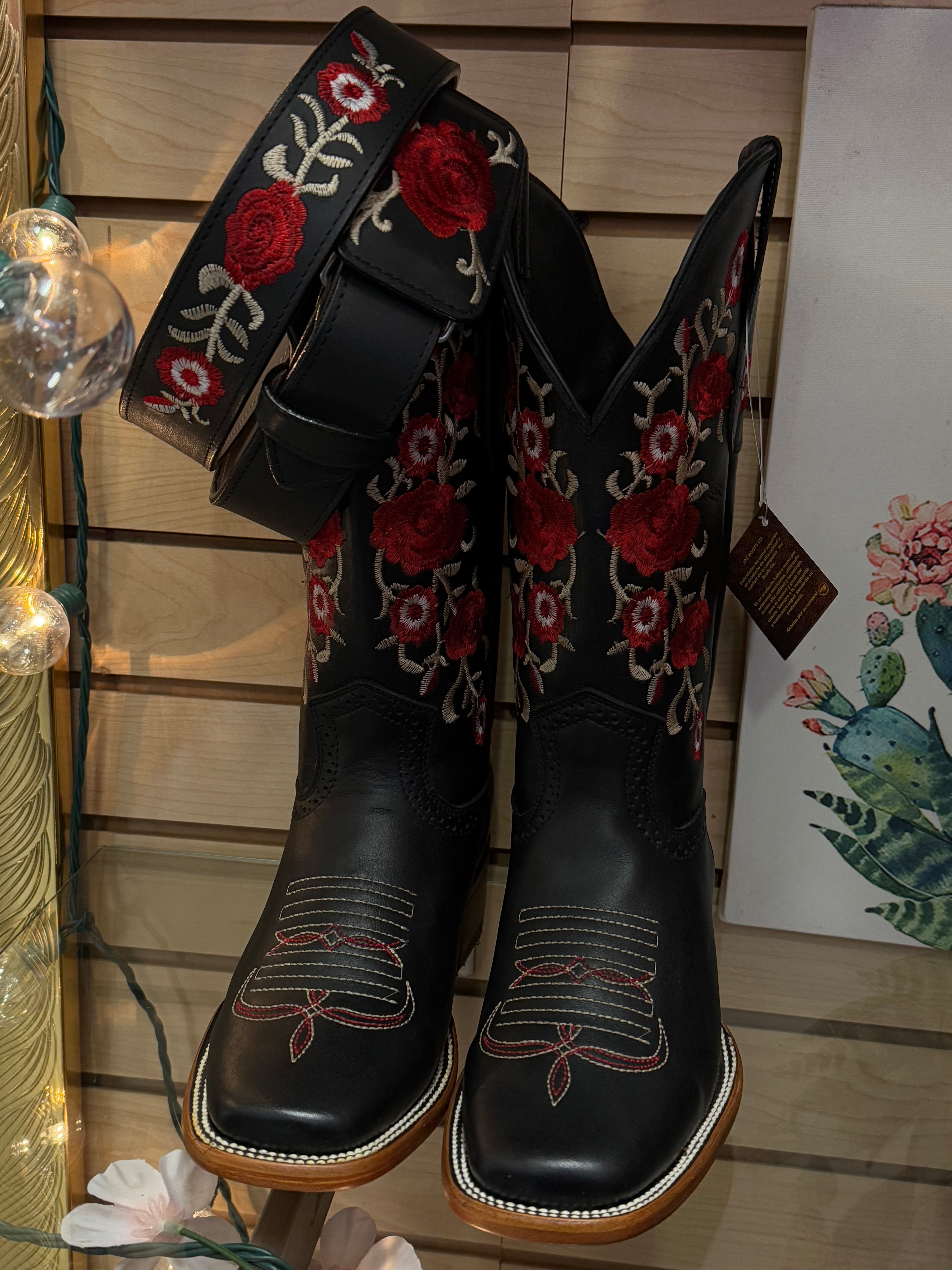 Bethany Boots and Belt Set