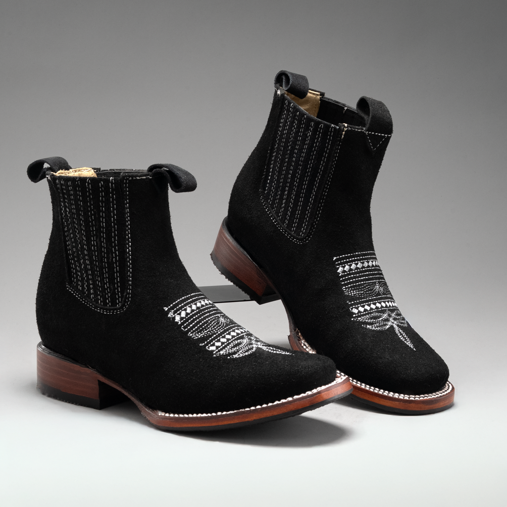 WOMEN'S 723 NOBUCK SQUARE TOE ANKLE BOOTS