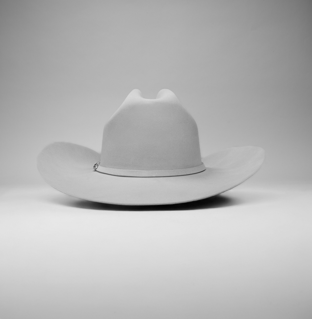 MEN'S SILVER GRAY 100X FELT TEXANA COWBOY HAT RODEO CARTIE