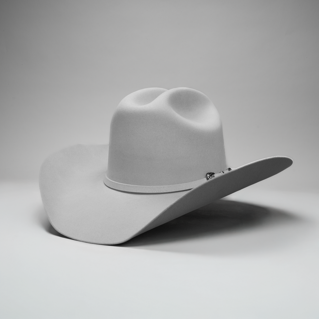 MEN'S SILVER GRAY 100X FELT TEXANA COWBOY HAT RODEO CARTIE