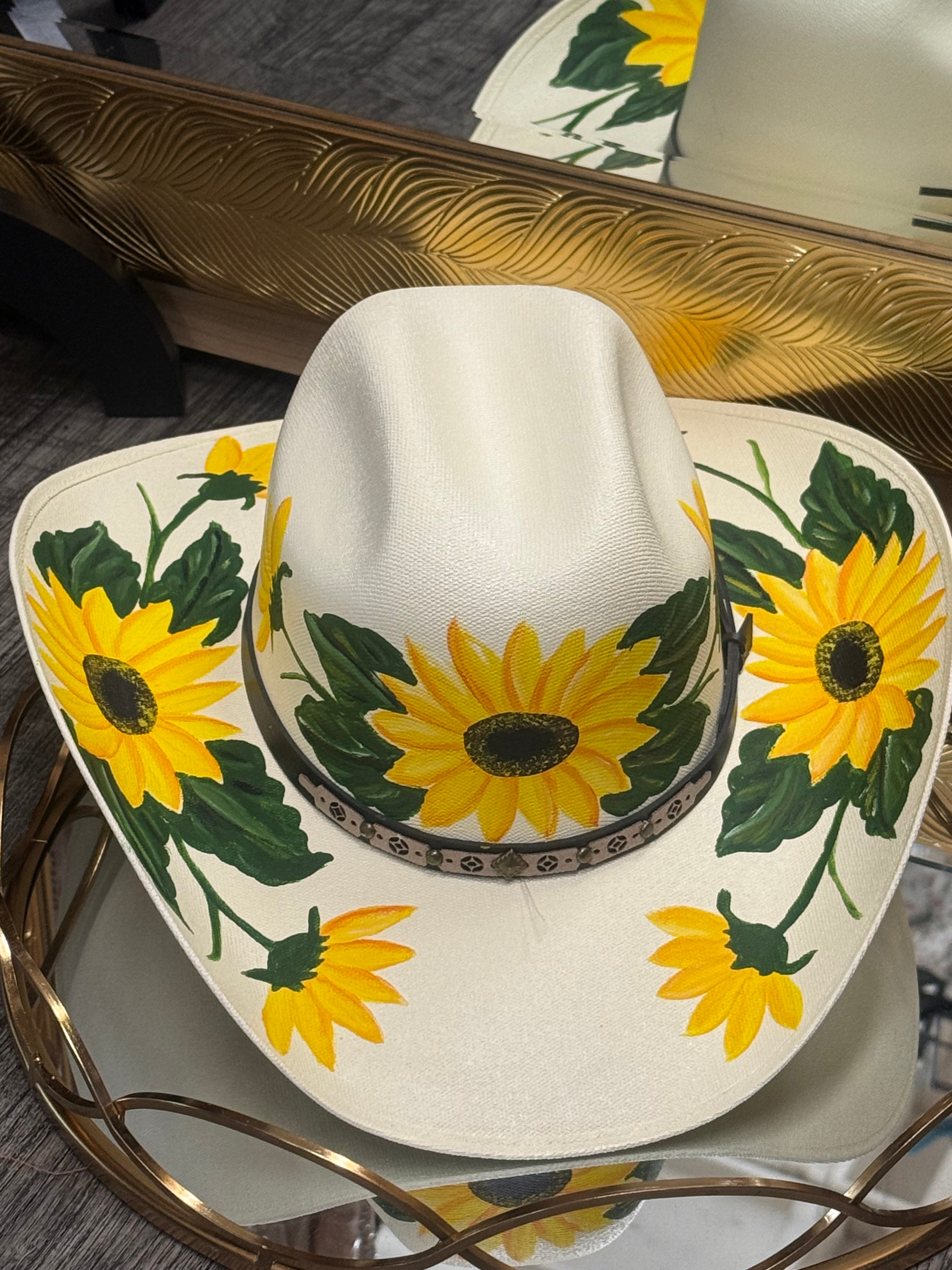 Marisol| Hand Painted Hat