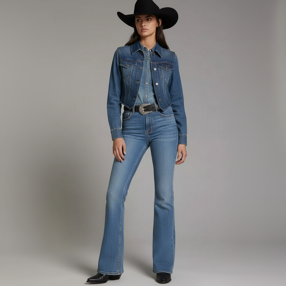 WOMEN'S WESTERN BOOTCUT PREMIUM JEANS