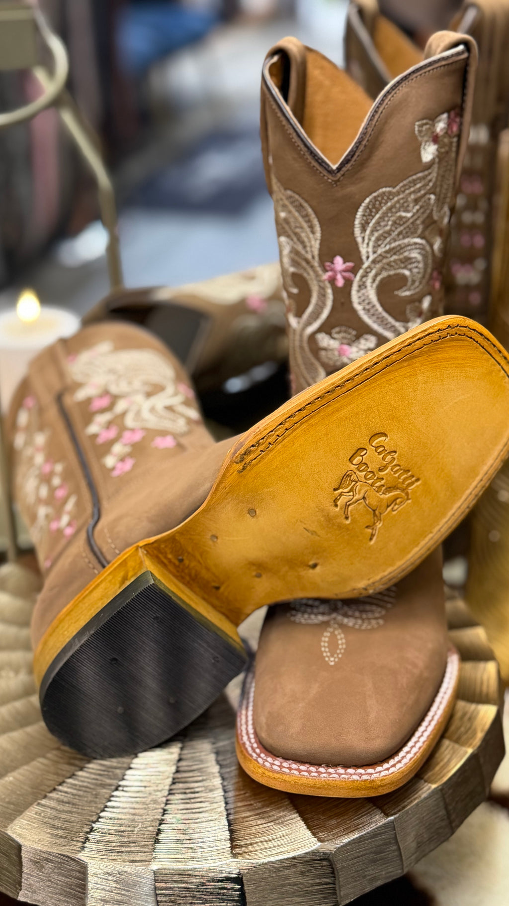 Sarahi | Pink Women’s Rodeo Square Toe Boots