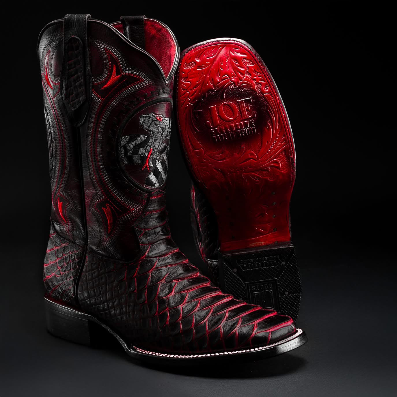 MEN'S VIPER PYTHON TRIBUTE SQUARE TOE COWBOY BOOT