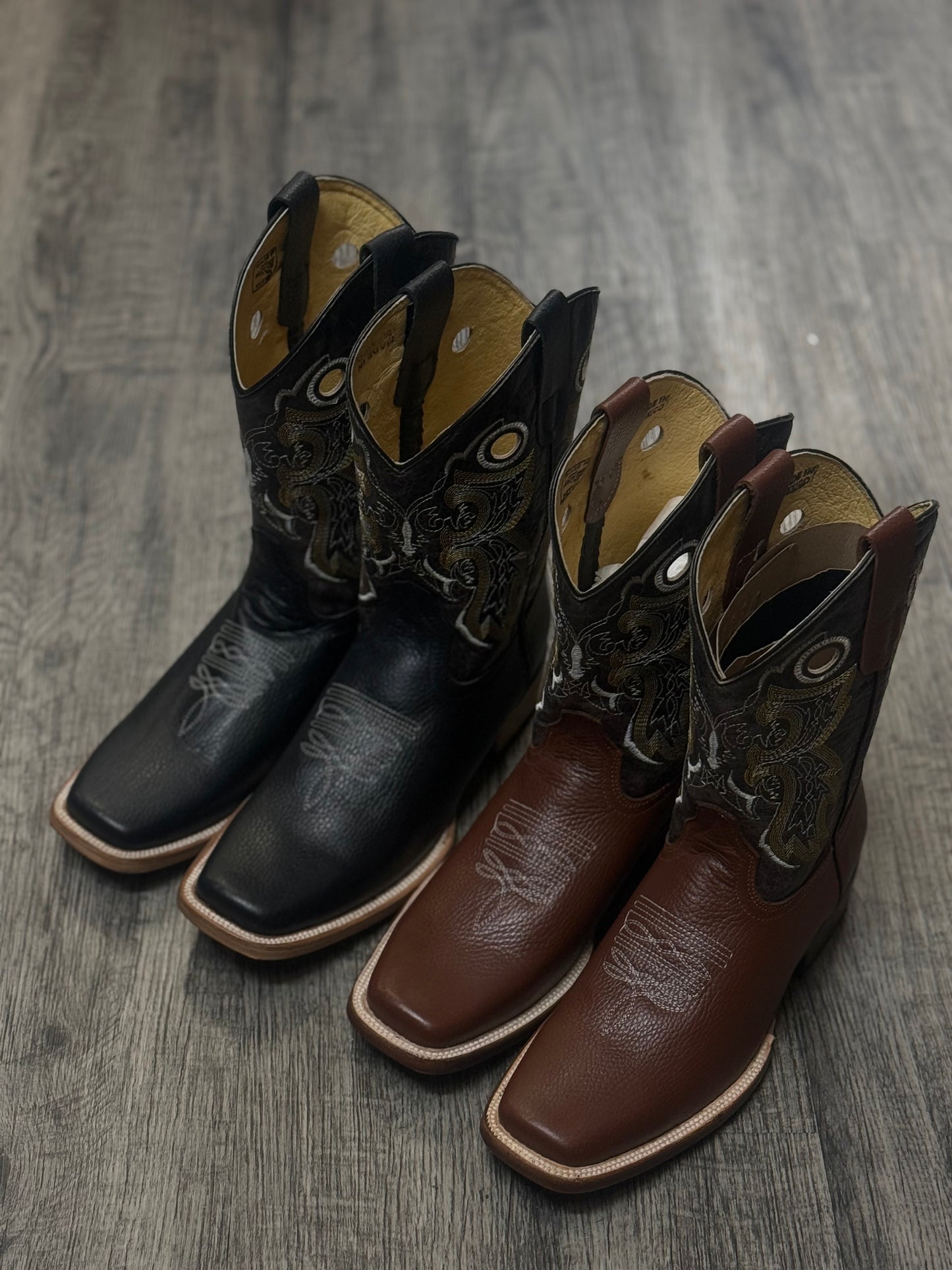 Franco Leather Square Toe Mens Boots