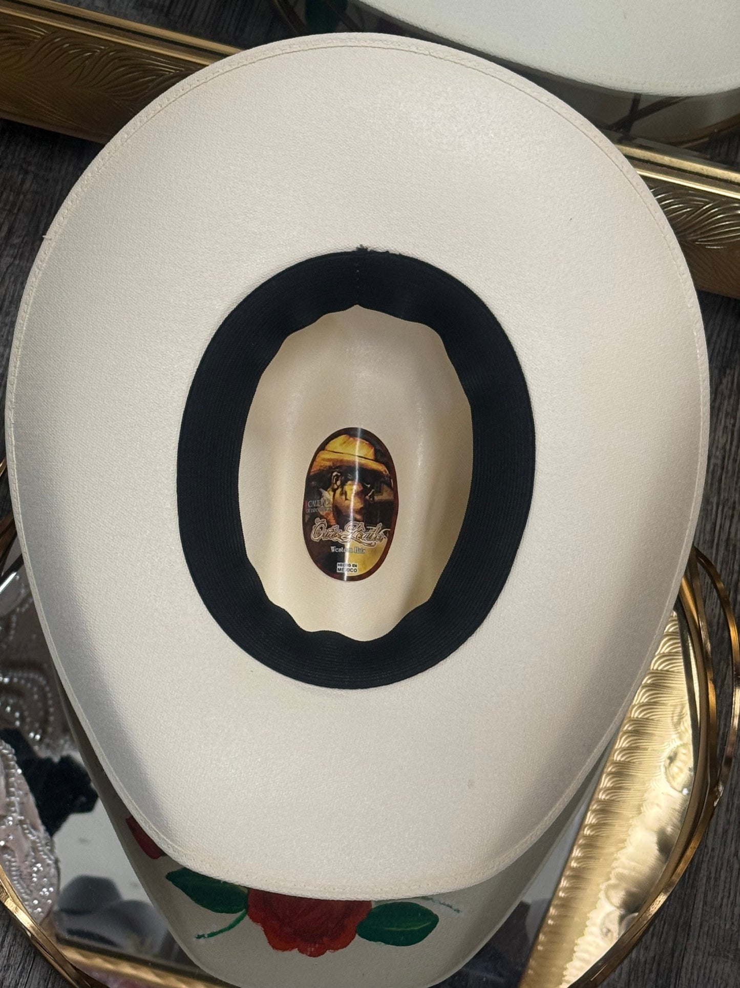Rosa| Hand Painted Hat