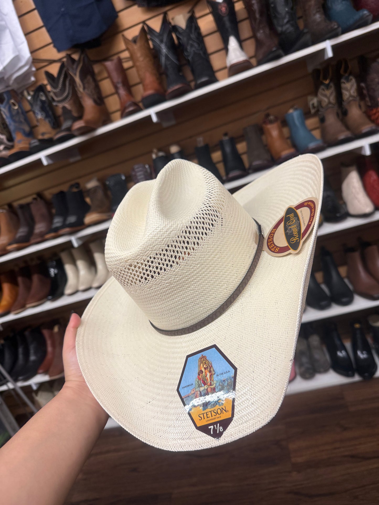 STETSON PLAIT 10X STRAW COWBOY HAT