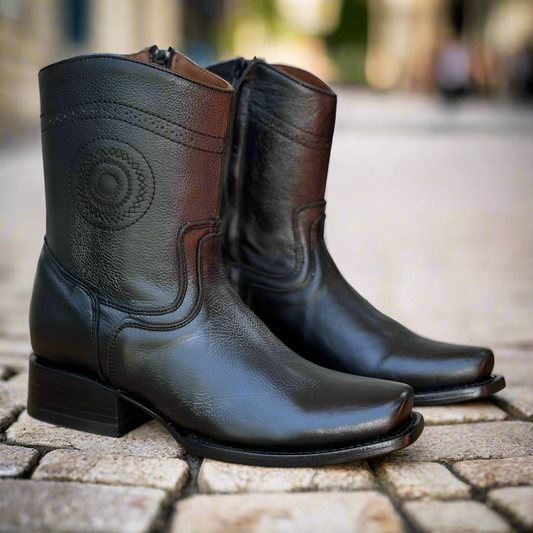DB-DUBAI BLACK - WESTERN BOOTS FOR MEN