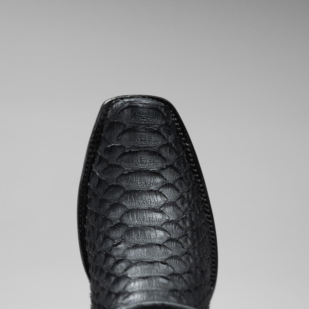 MEN'S PYTHON SNIP TOE ZIPPER COWBOY BOOTS