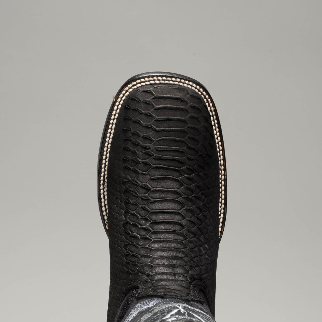 MEN'S VIPER PYTHON SQUARE TOE COWBOY BOOTS AND BELT COMBO