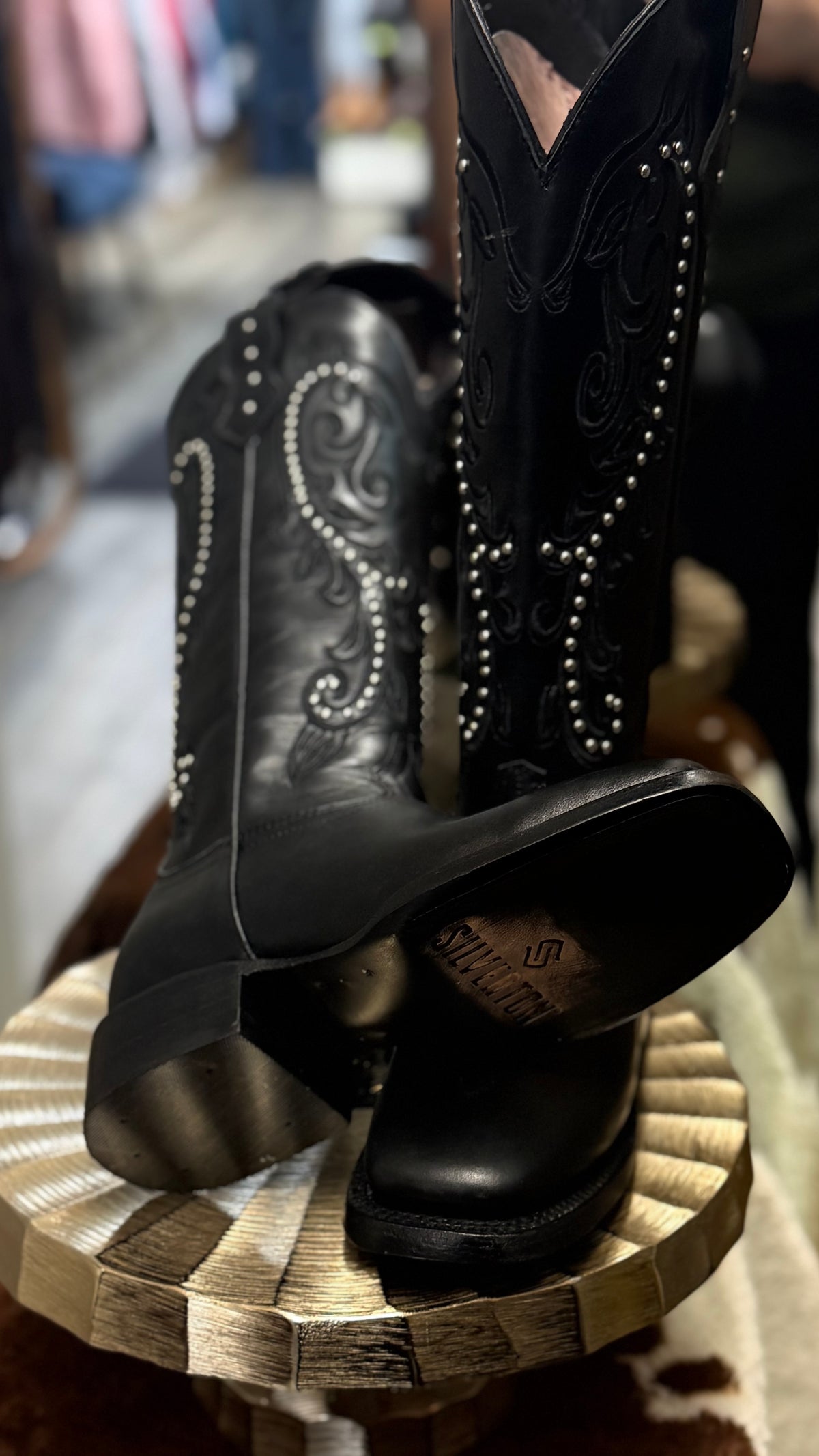 WOMEN'S BELLE SQUARE TOE  BLACK