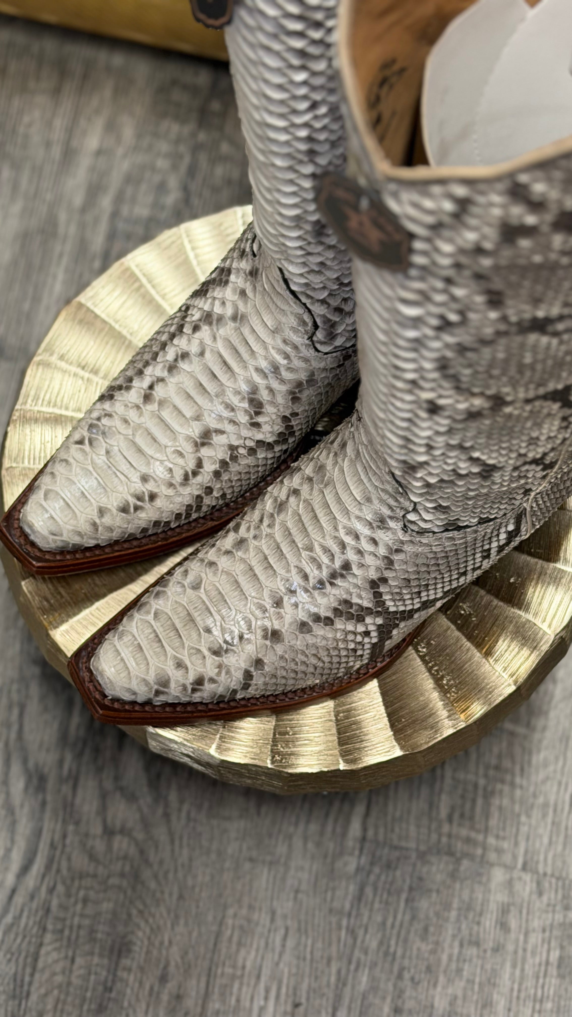 LOS ALTOS WOMEN'S SLAY EXOTIC PYTHON TALL WESTERN BOOTS - SNIP TOE
