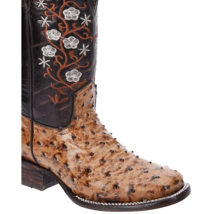 White Diamonds Boots
Ostrich Print Cowgirl Boots