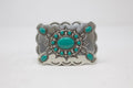 Turquoise Bead Western Belt Buckle, (1.5'') Removable Western Buckle