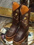 Flora | Square toe boots