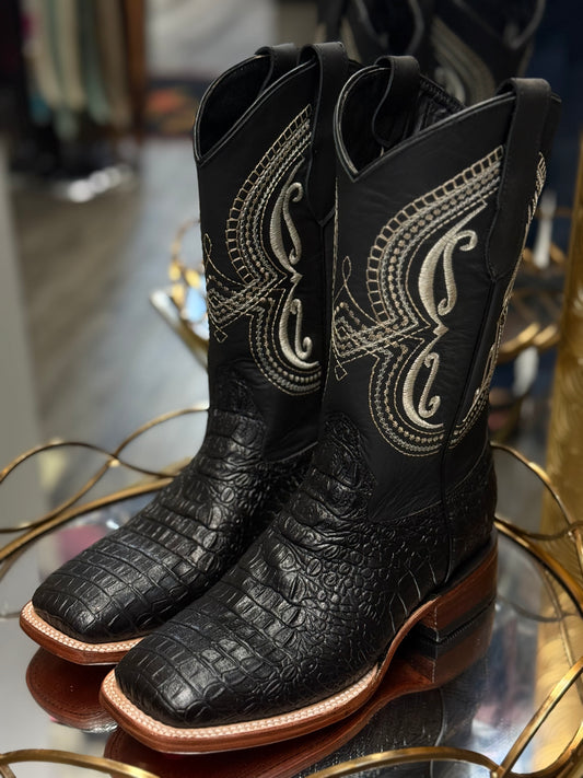 Midnight Rodeo| Women’s Western Rodeo Croc Print Boots