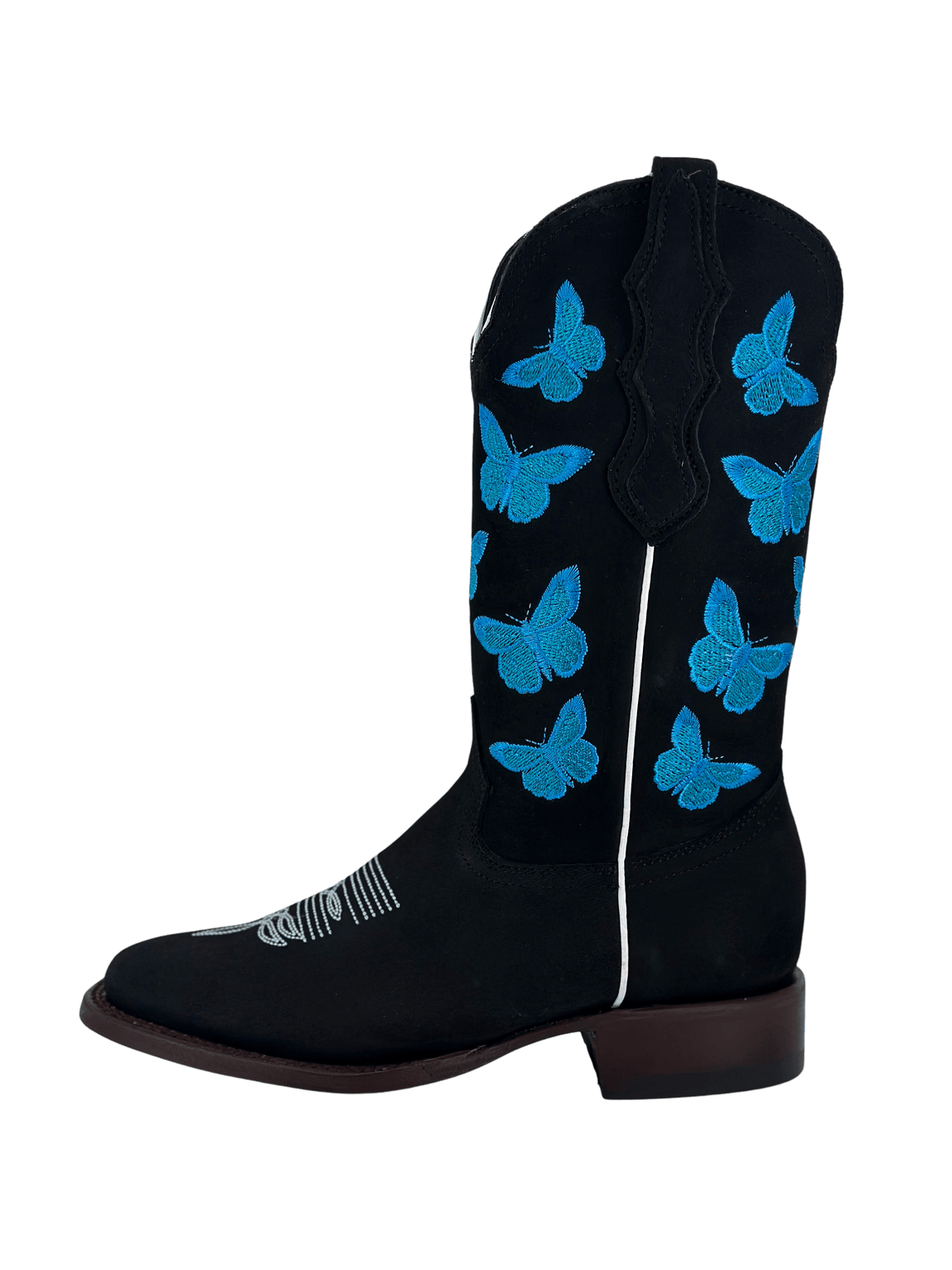 Blue Butterfly Cowgirl Boots