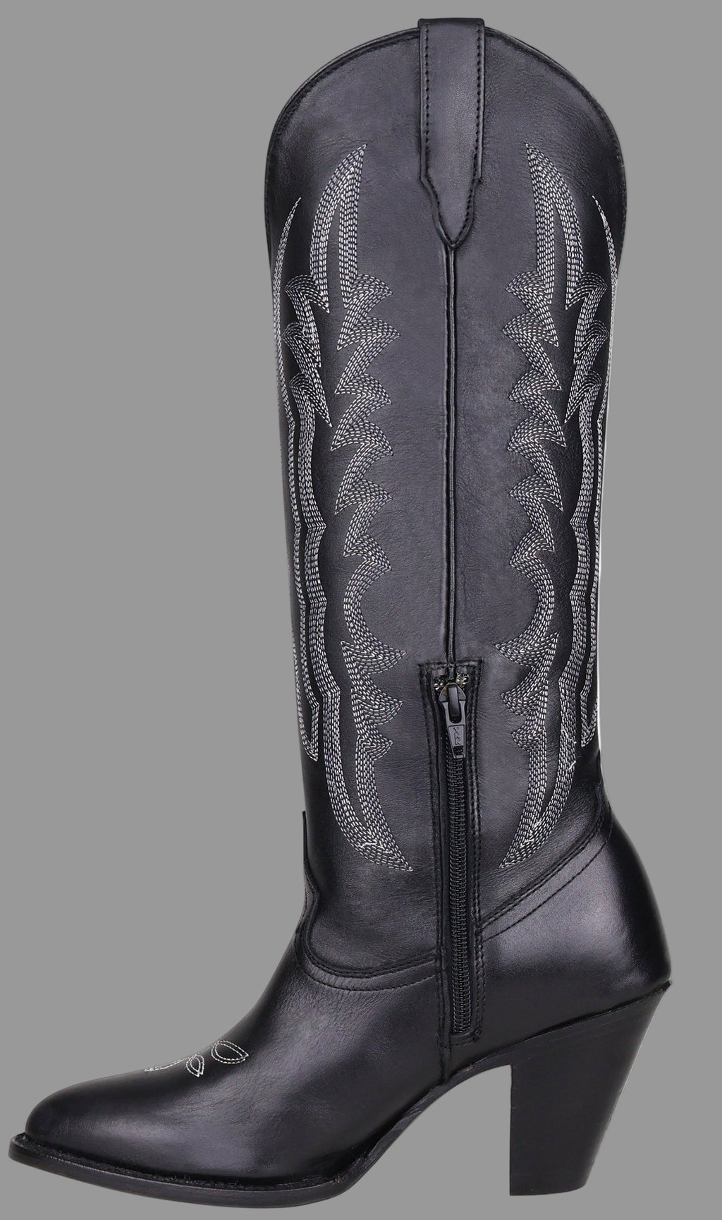 Silverton Destiny All Leather Snip Toe Knee High Boots (Black