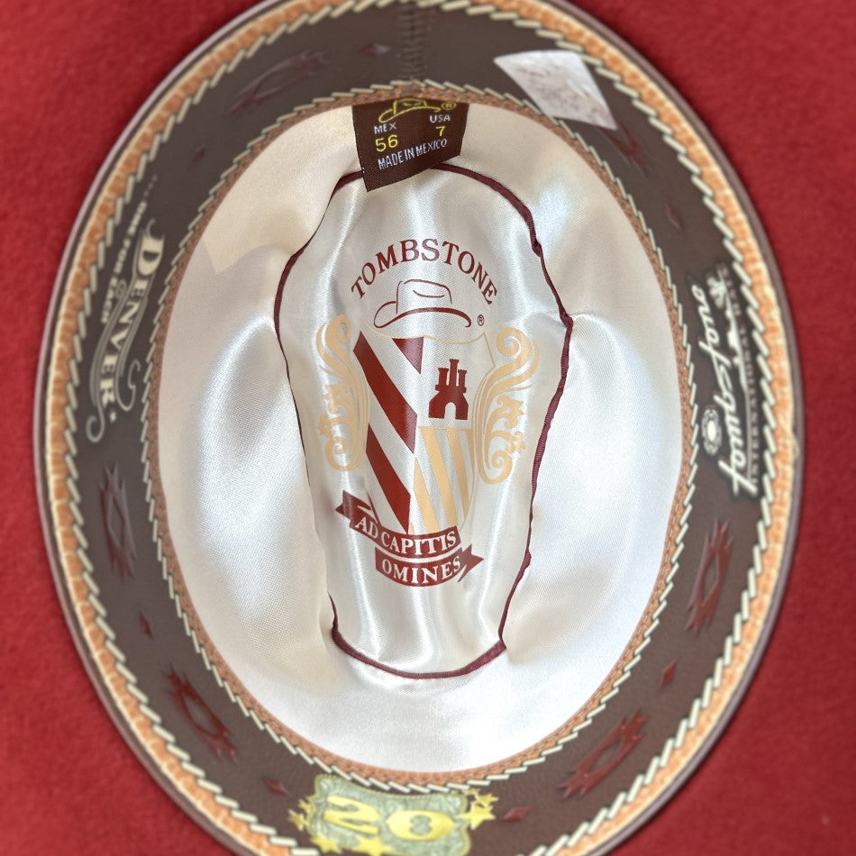 TEXANA 20X DENVER RED TOMBSTONE HATS