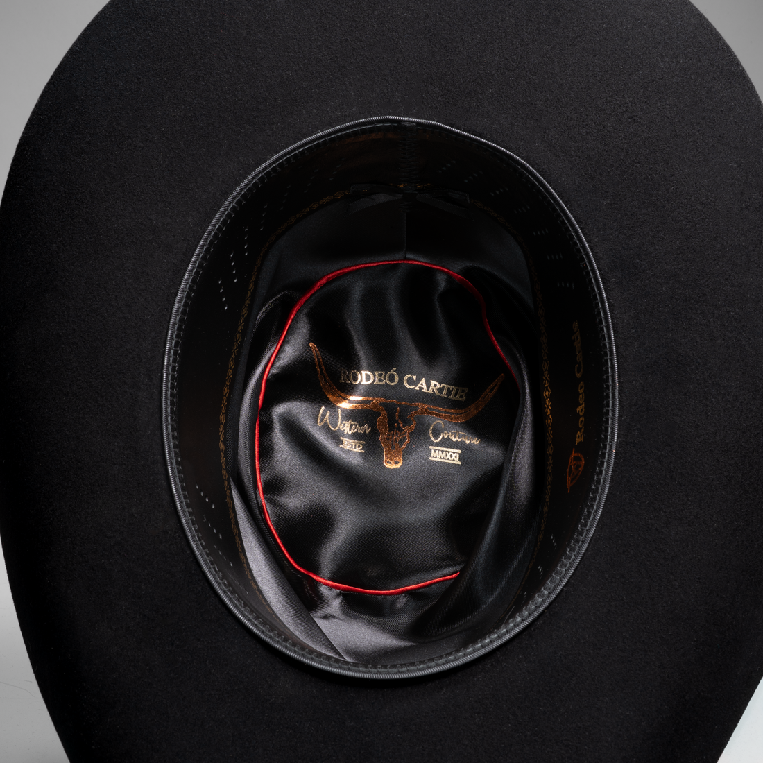 MEN'S BLACK 100X FELT TEXANA COWBOY HAT RODEO CARTIE