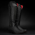 WOMEN'S SAVAGE BELLE PYTHON TRIBUTE SNIP TOE BLACK