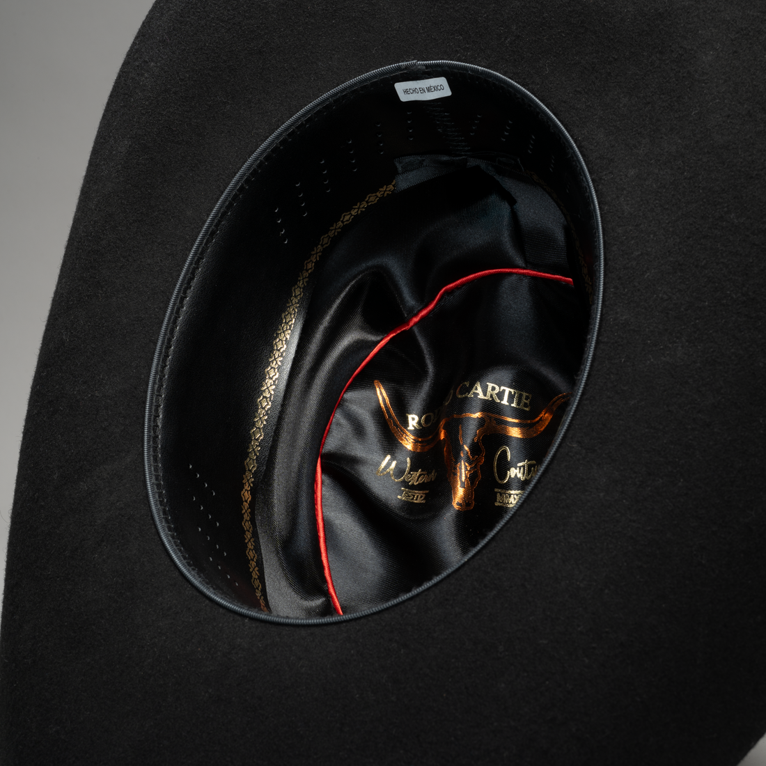 BLACK 50X FELT PANTER 3.5 TEXANA COWBOY HAT RODEO CARTIE