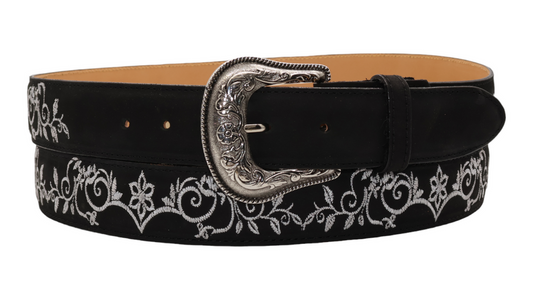 Silverton Jennifer All Leather Western Belt (Black)