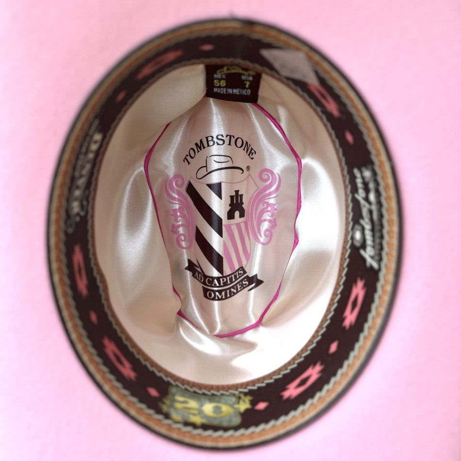 20X DENVER PINK TOMBSTONE HATS FELT WOMEN'S HAT