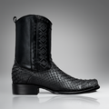 MEN'S PYTHON SNIP TOE ZIPPER COWBOY BOOTS