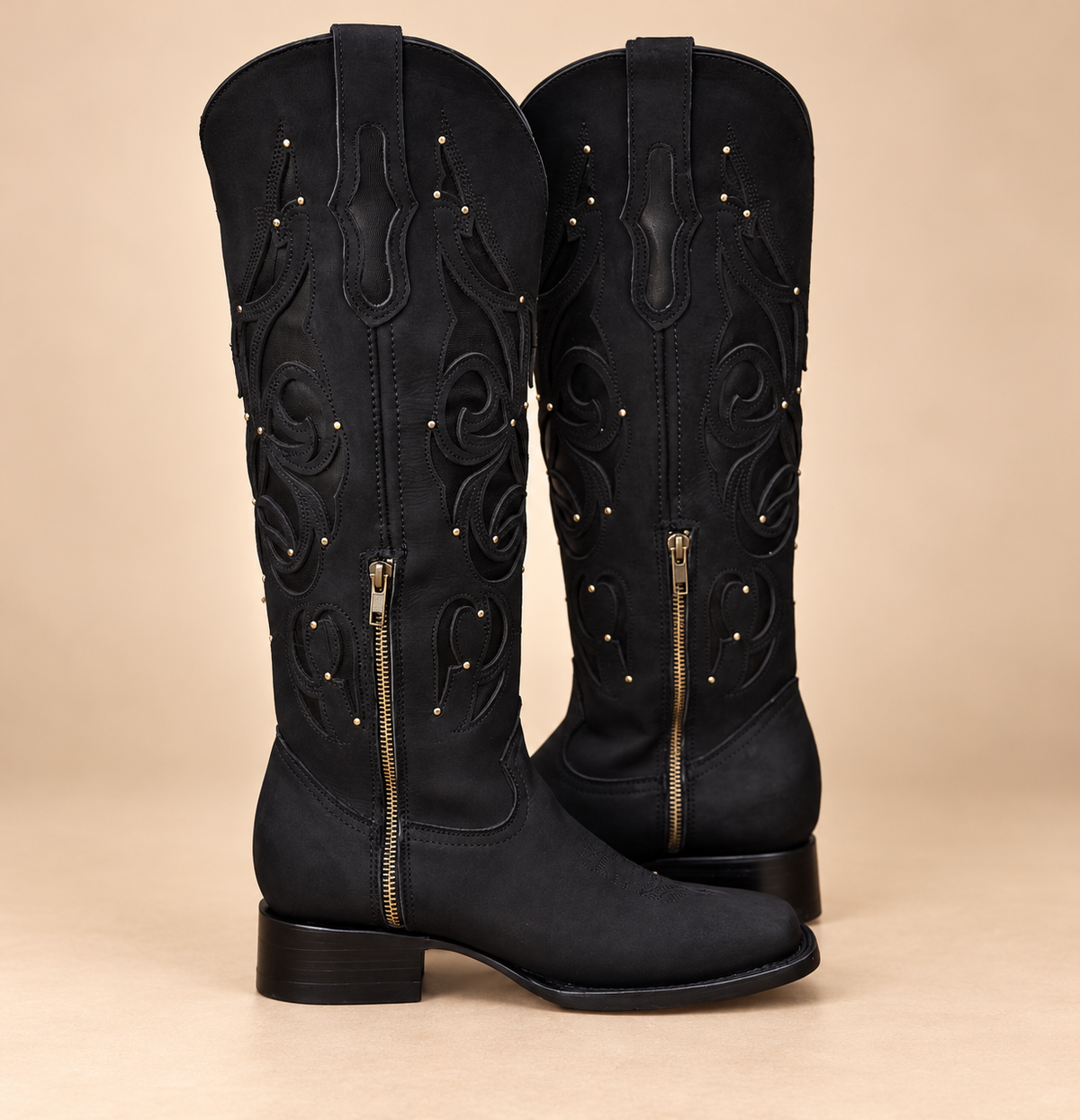 WOMEN'S BELLE SQUARE TOE  BLACK