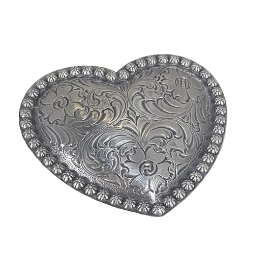Big Heart Sunflower Buckle, (1.5'') Removable Western Buckle