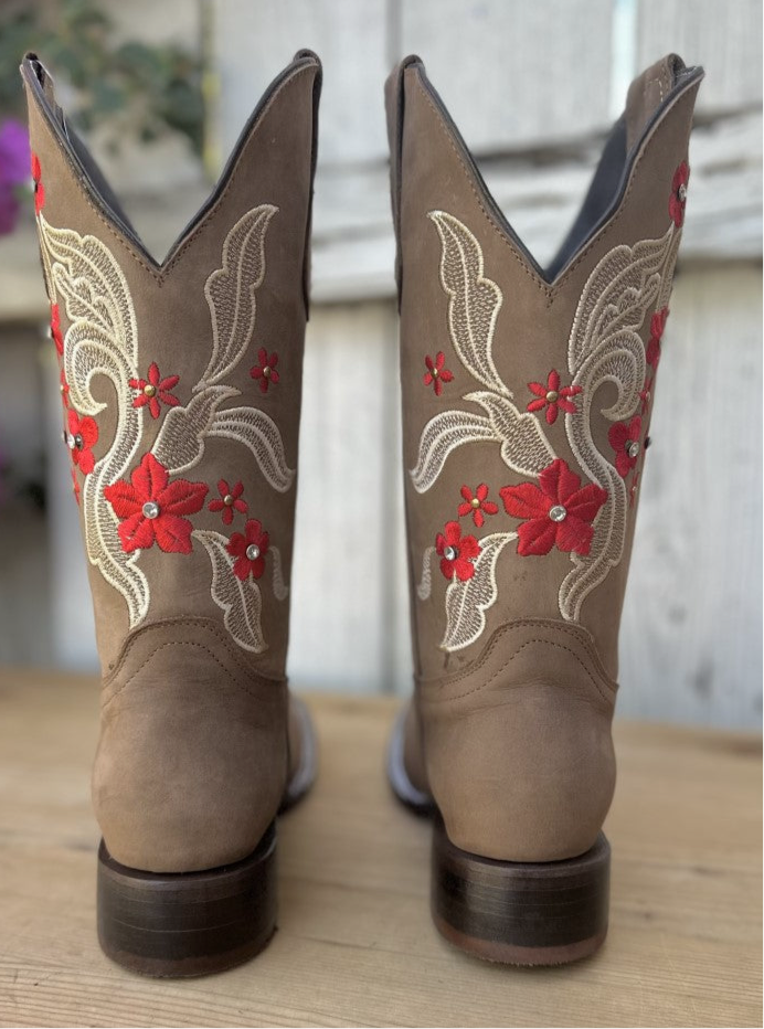Jasmine Boots (red)