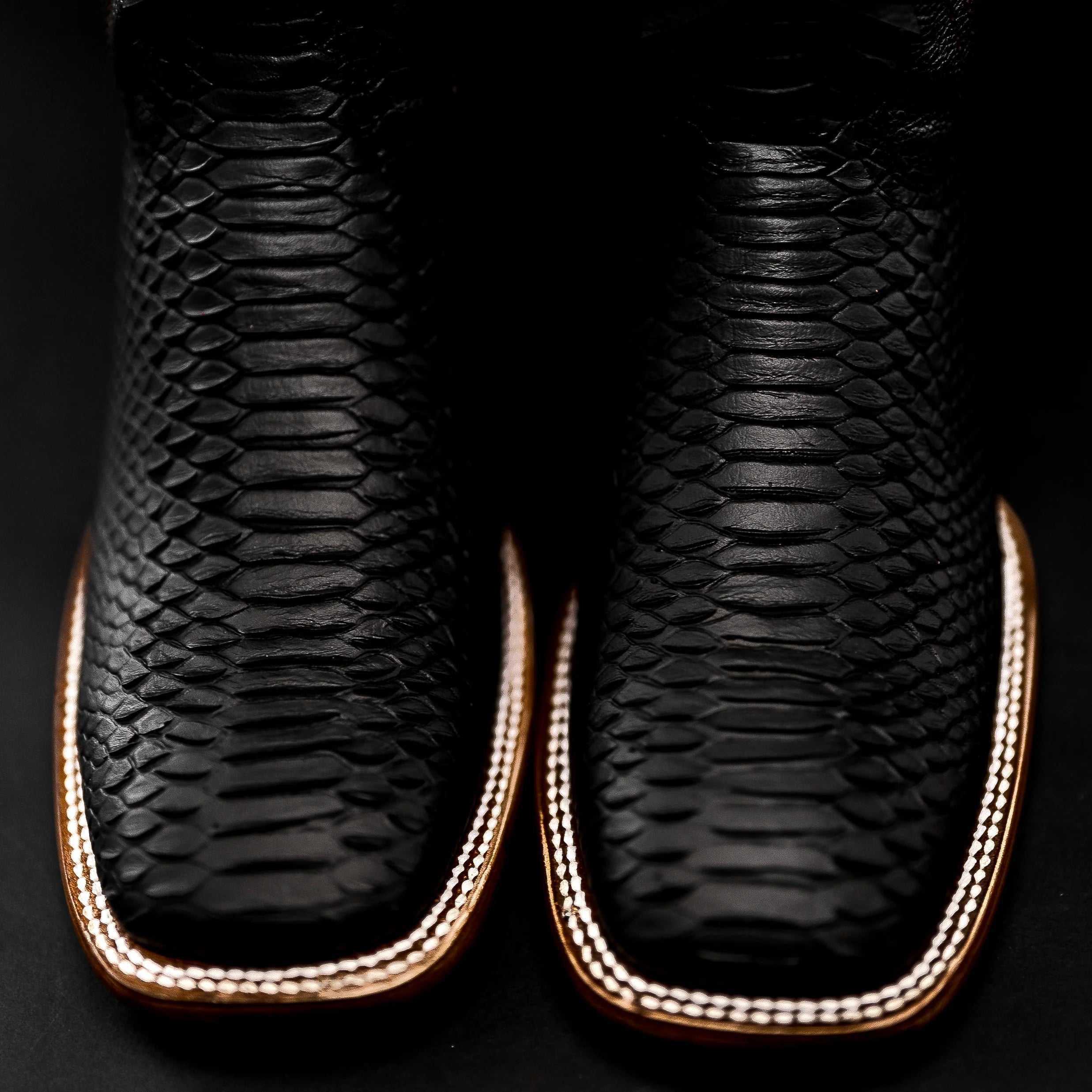 MEN'S MAMBA PYTHON TRIBUTE SQUARE TOE BOOT BLACK