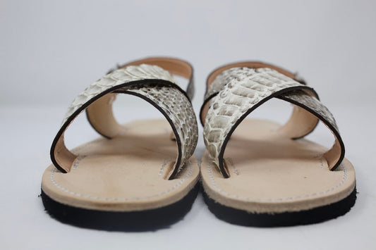 Exotic Leather Sandal, Huarache Sandal, Snake Sandal