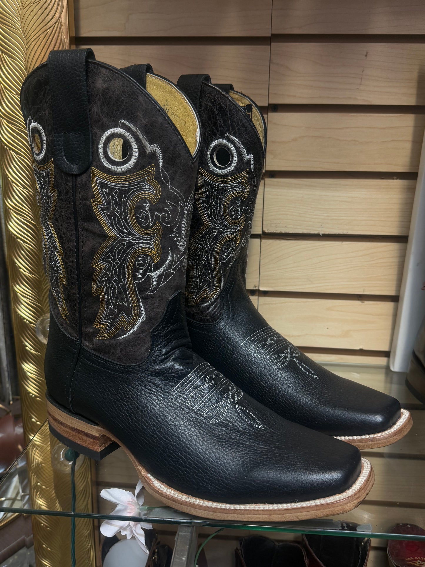 Franco Leather Square Toe Mens Boots