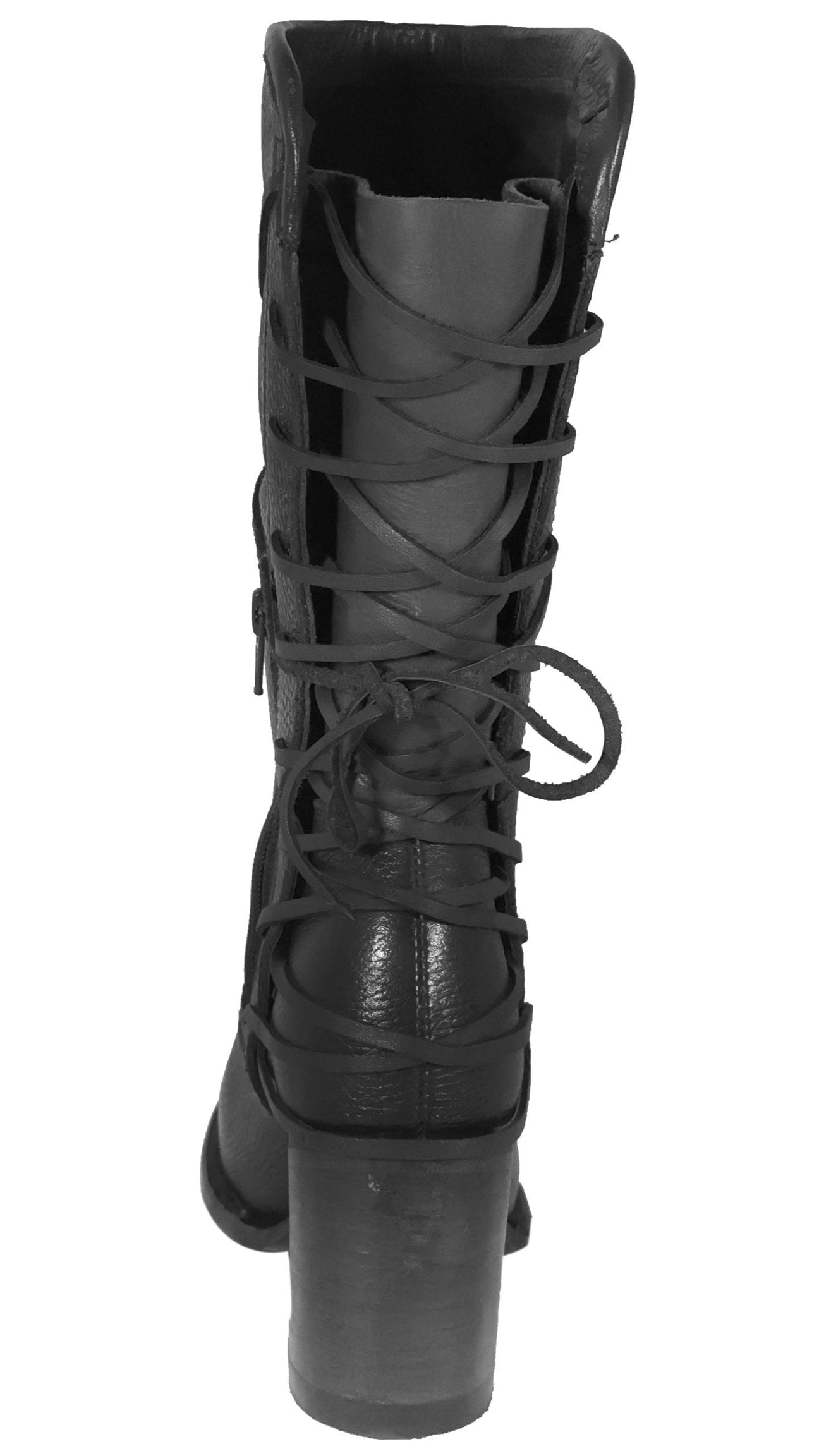 Juliet| All Leather Round Boots (Black )