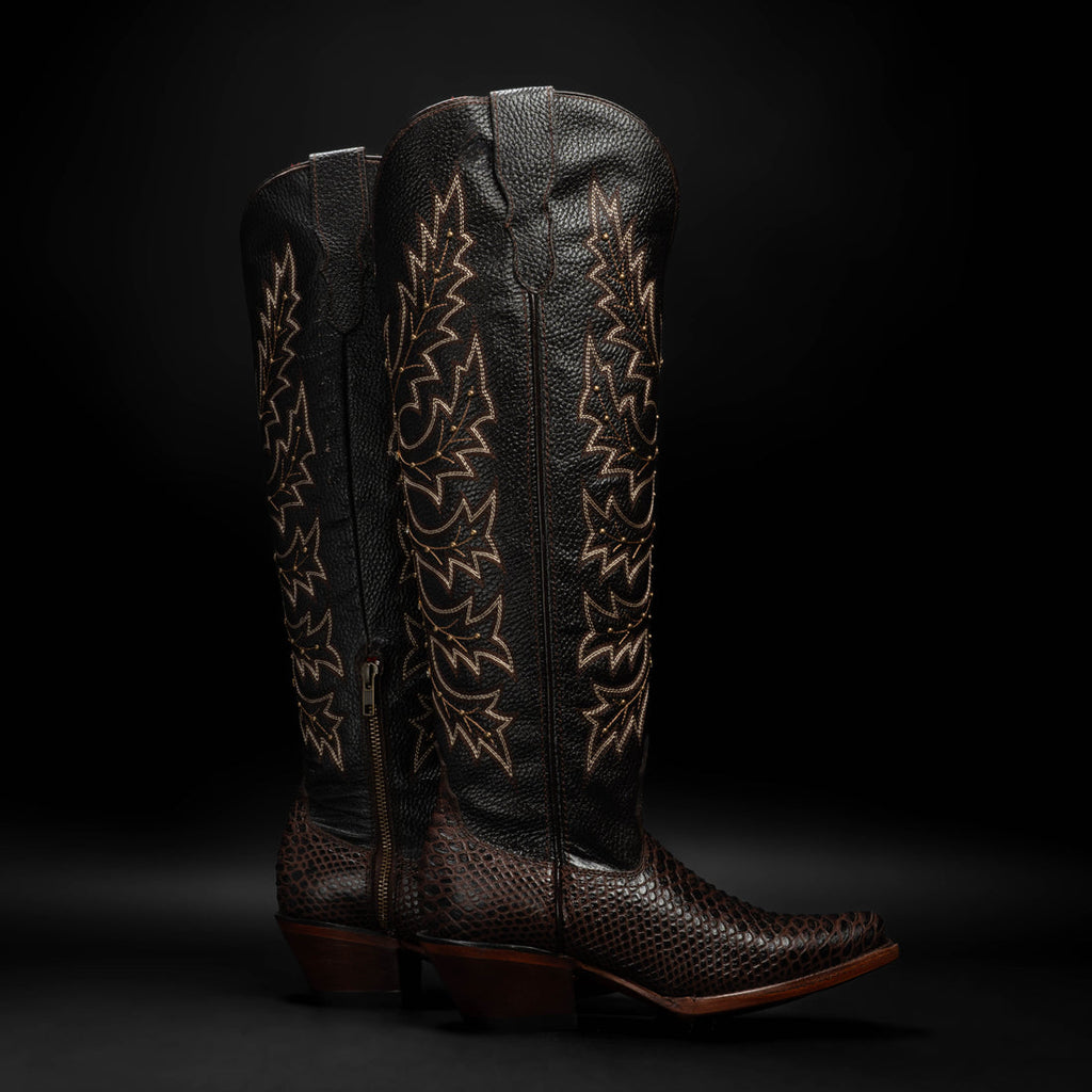 WOMEN'S SAVAGE BELLE PYTHON TRIBUTE SNIP TOE