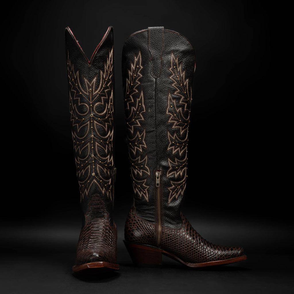WOMEN'S SAVAGE BELLE PYTHON TRIBUTE SNIP TOE