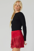 Valentina| Suede Skort