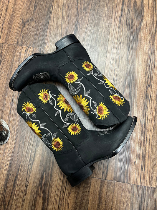 Mirasol| Square Toe Boots(Black)